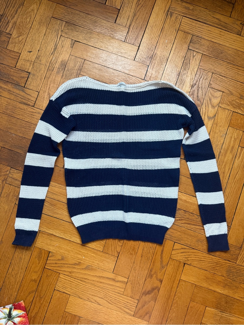 Wallace Striped Navy and White Light Sweater - Classic Nautical Knit